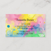 Splash Art Business Card Visitekaartje (Achterkant)