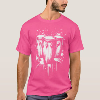 Splash Art Conga Drum Drummer Drum Musician T-shirt