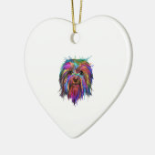 Splash Art Havanese Cute Bichon Habanero Gift Keramisch Ornament (Links)