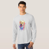 Splash Art Labrador Retriever Lab Gift Men Women T-shirt (Voorkant volledig)