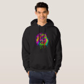 Splash Art Pommeren Dog Idea Hoodie (Voorkant volledig)