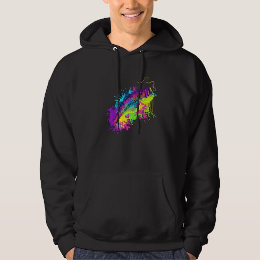 Splash Art Vis Gevist Hoodie (Voorkant)