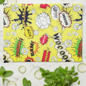 Splash ,Bam, Boom keukenhanddoek (Gevouwen)