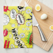 Splash ,Bam, Boom keukenhanddoek (Quarter Fold)