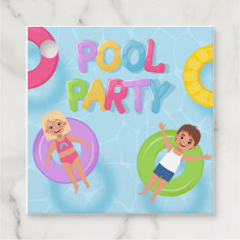 Splash Bash Kinder Pool Party Verjaardag Bedankjes Labels