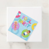 Splash Bash Kinder Pool Party Verjaardag Bedankjes Labels (In situ)