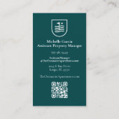 Splash Beach Scene Visitekaartje Logo QRCODE (Achterkant)