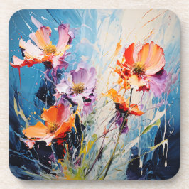 Splash Bloemenkunst Bier Onderzetter