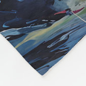 Splash Bloemenkunst Fleece Deken (Hoek)