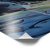 Splash Bloemenkunst Foto Afdruk (Hoek)