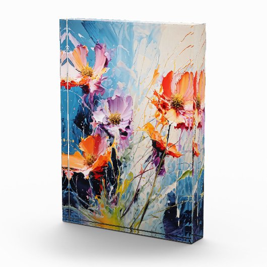 Splash Bloemenkunst Fotoblokken (Rechts)