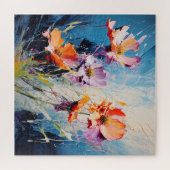 Splash Bloemenkunst Legpuzzel (Horizontaal)