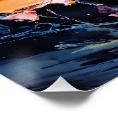 Splash Bloemenkunst Perfect Poster (Hoek)