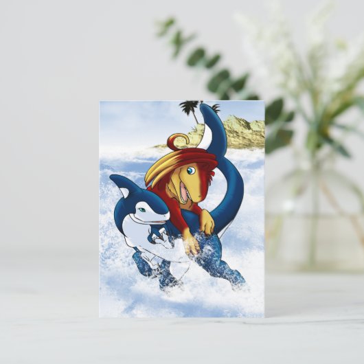 Splash. Briefkaart (Staand voorkant)