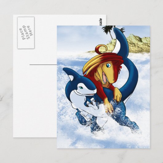 Splash. Briefkaart (Voorkant / Achterkant)