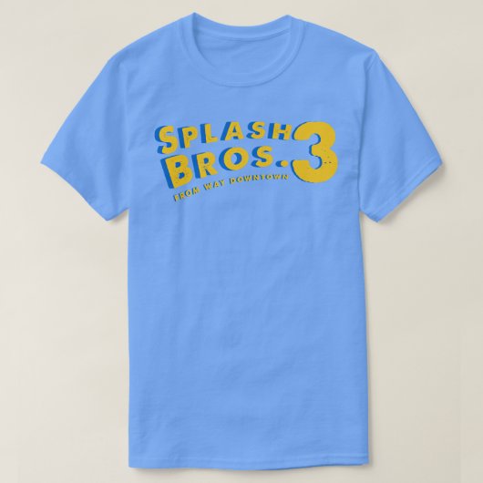 Splash Bros 3 van Way Downtown Remix T-shirt (Design voorkant)