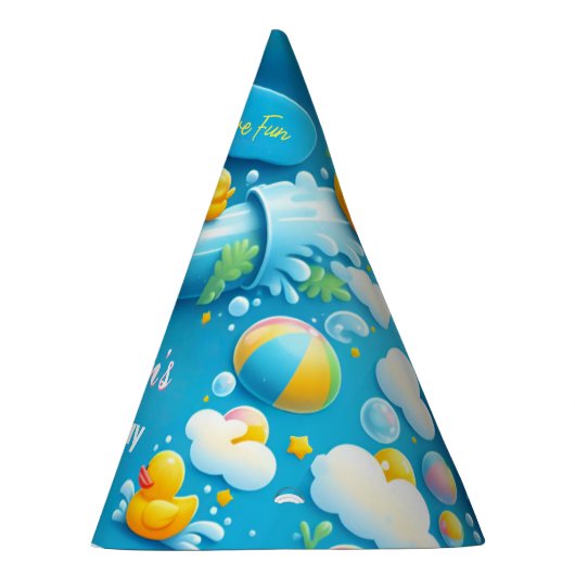 Splash Bubbles Zomer Eend Schuim 1e Verjaardag Feesthoedjes (Rechts)