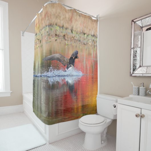 Splash - Canada Goose Landing Douchegordijn (In situ)