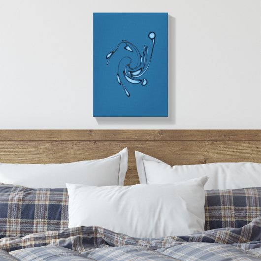 Splash Canvas Afdruk (Insitu (Slaapkamer))