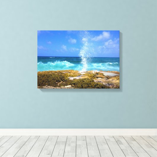 Splash Canvas Afdruk (Insitu (Houten vloer))