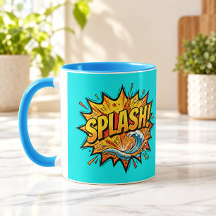 SPLASH Comic Book Light Blue Combo Mok