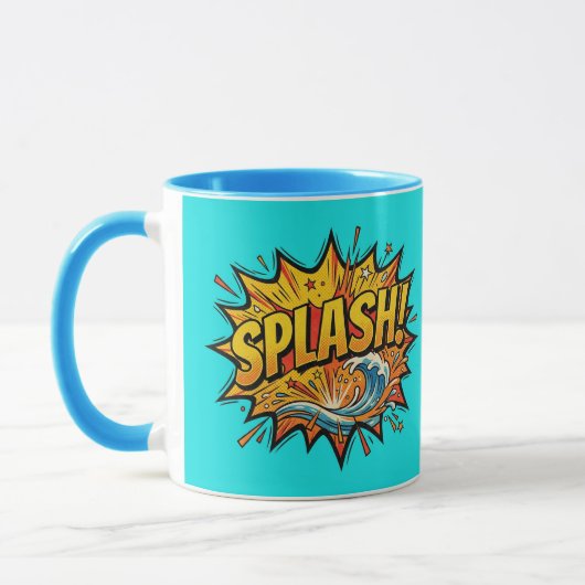 SPLASH Comic Book Light Blue Combo Mok (Links)