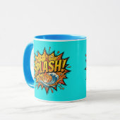 SPLASH Comic Book Light Blue Combo Mok (Voorkant links)