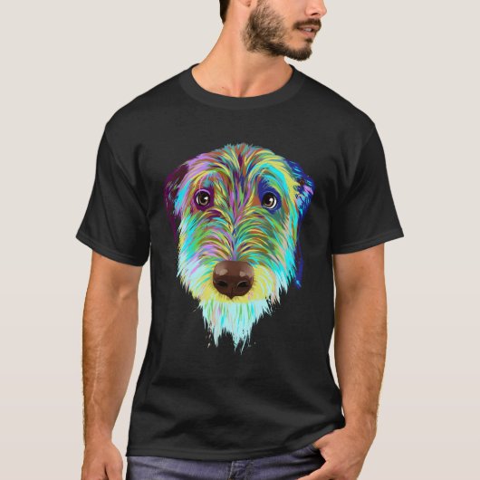 Splash Dog Ierse Wolfshond T-shirt (Voorkant)