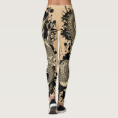 Splash Dragon Tattoo getatoeëerde huid effect Leggings (Achterkant)