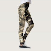 Splash Dragon Tattoo getatoeëerde huid effect Leggings (Rechts)