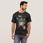 Splash Drummer - Farbexplosion auf der Snare T-shirt (Voorkant volledig)