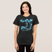 Splash! Dynamisch Waterbarsting T-Shirt (Voorkant volledig)