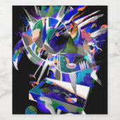 Splash Eagle wijnlabel Wijn Etiket (Enkel label)