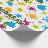 Splash Eid Mubarak Verpakkingspapier Cadeaupapier (Hoek)