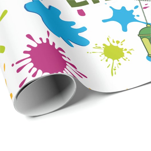 Splash Eid Mubarak Verpakkingspapier Cadeaupapier (Rol Hoek)