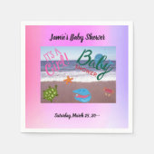 Splash for Joy: Baby Girl Shower Celebration Servet (Voorkant)