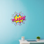 Splash, Geel Roze Burst, Pop art. 24" Muurstickers<br><div class="desc">Schapel in Geel & Roze - Geweldig Pop Art Wall Decal - Verander de grootte van deze decals door de grootte van het Decal Sheet te wijzigen - 4 formaten - van 12 x 12 inch tot 36 x 36 inch - Deze zijn gedrukt op een transparante achtergrond, maar je...</div>