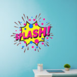 Splash, Geel Roze Burst, Pop Art 36" Muurstickers<br><div class="desc">Schapel in Geel & Roze - Geweldig Pop Art Wall Decal - Verander de grootte van deze decals door de grootte van het Decal Sheet te wijzigen - 4 formaten - van 12 x 12 inch tot 36 x 36 inch - Deze zijn gedrukt op een transparante achtergrond, maar je...</div>