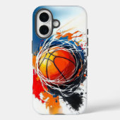 Splash Guard: Basketball Edition voor Case-Mate iPhone Case (Achterkant)