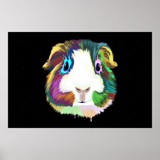 Splash Guinee Pig Poster (Voorkant)