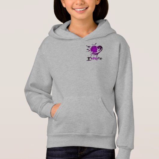 Splash Gymnastics Girls' Basic Zip Hoodie (Voorkant)