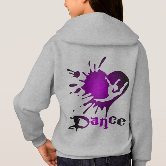 Splash Gymnastics Girls' Basic Zip Hoodie (Achterkant)