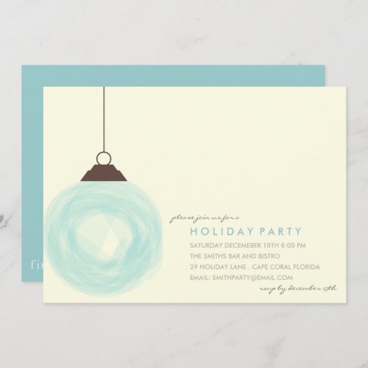 SPLASH . HOLIDAY INVITE KAART (Voorkant / Achterkant)