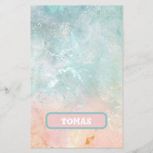 Splash Ink Waterverf Achtergrond, pastelkleurig