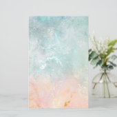 Splash Ink Waterverf Achtergrond, pastelkleurig (Staand voorkant)