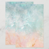 Splash Ink Waterverf Achtergrond, pastelkleurig (Voorkant / Achterkant)