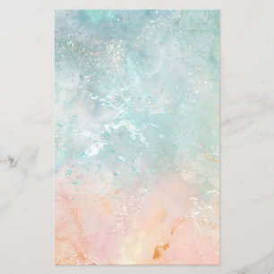 Splash Ink Waterverf Achtergrond, pastelkleurig