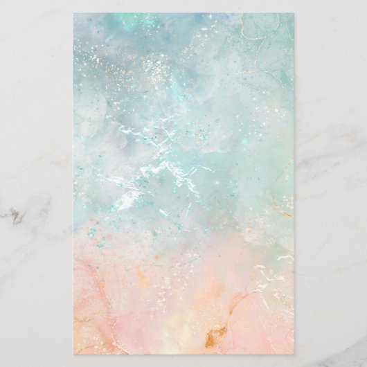 Splash Ink Waterverf Achtergrond, pastelkleurig (Voorkant)