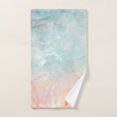 Splash Ink Waterverf Achtergrond, pastelkleurig Bad Handdoek (Handdoek)