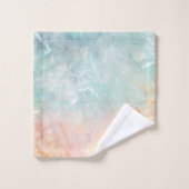 Splash Ink Waterverf Achtergrond, pastelkleurig Bad Handdoek (Wasdoekje)